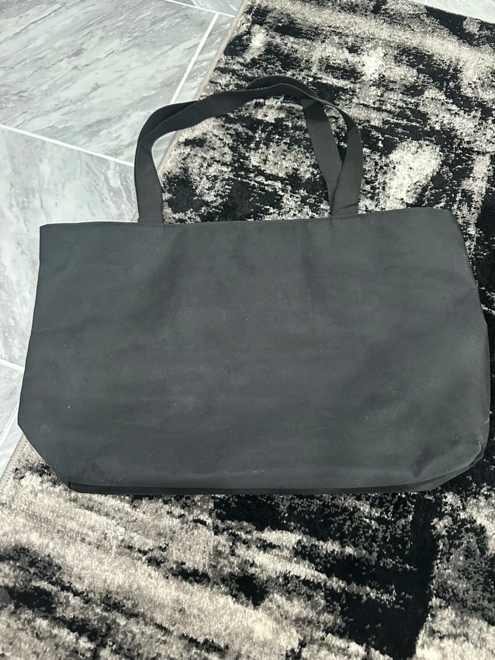Paris Heart Black Tote Bag